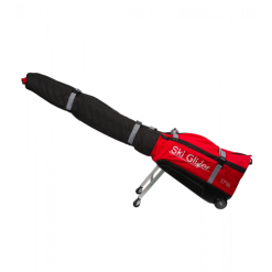 Brand Fusion Sun Mountain Ski Glider - Travel Bag For Skis - Black/Red - 179cm