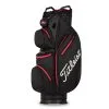 Titleist Golf Titleist StaDry 14 Cart Bag - Black/Black/Red