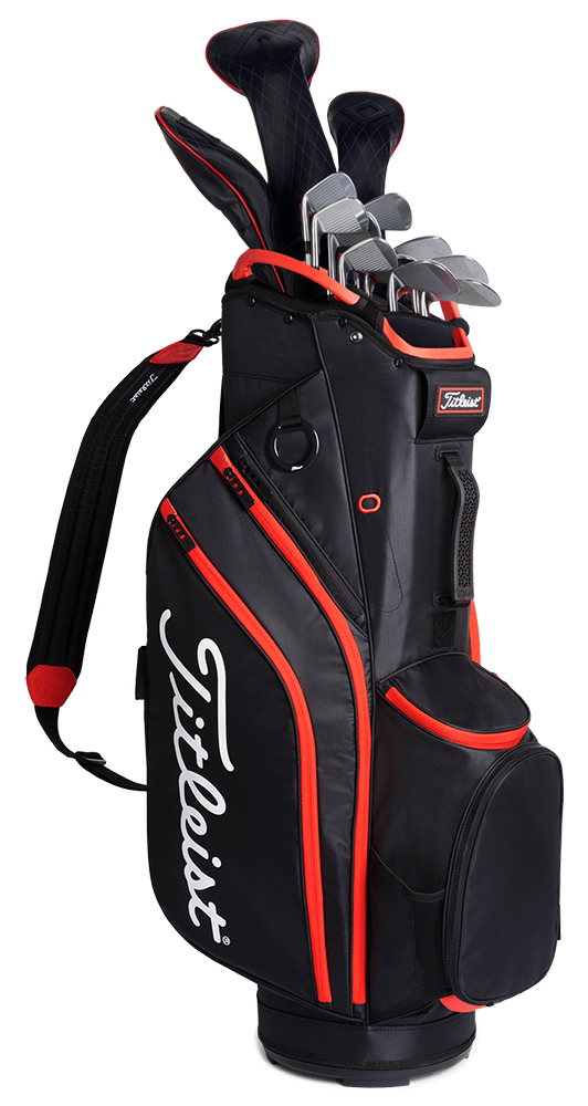 Titleist Golf Titleist Cart 14 Golf Bag - Black/Black/Red - Image 4