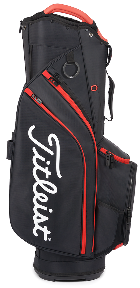 Titleist Golf Titleist Cart 14 Golf Bag - Black/Black/Red - Image 3