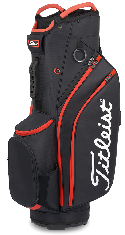 Titleist Golf Titleist Cart 14 Golf Bag - Black/Black/Red - Image 2
