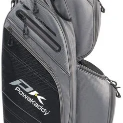 Powakaddy Golf Powakaddy DLX -Lite Edition Cart Bag - Gun Metal/Black With Grey