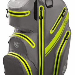 Wilson Golf Wilson EXO Dry Waterproof Cart Bag - Charcoal/Citron