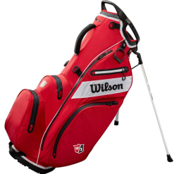 Wilson Golf Wilson EXO Dry Waterproof Stand Bag - Red/Black/White