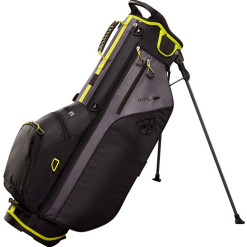 Wilson Golf Wilson Feather Stand Bag - Black/Silver/Citron