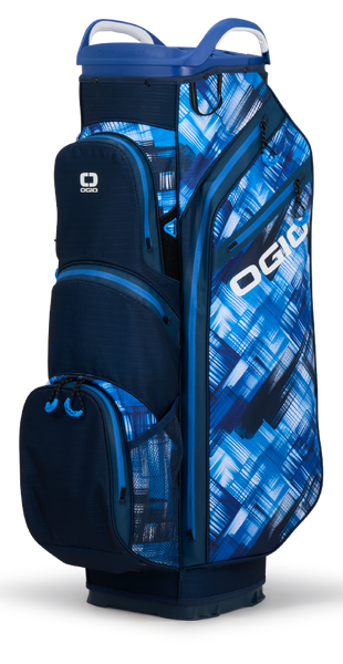 NEW OGIO All Elements Silencer Golf Cart Bag - Blue Hash
