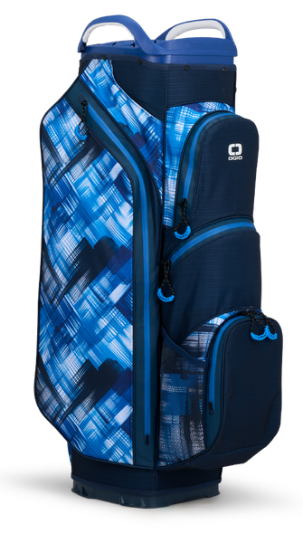NEW OGIO All Elements Silencer Golf Cart Bag - Blue Hash - Image 2