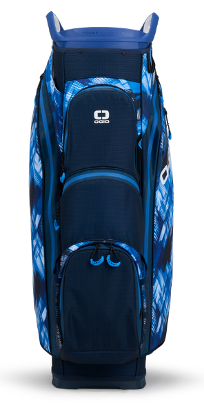 NEW OGIO All Elements Silencer Golf Cart Bag - Blue Hash - Image 3