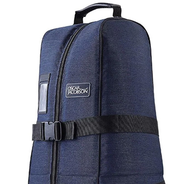 Oscar Jacobson Premium Wheeled Travel Cover - Blue - Image 2