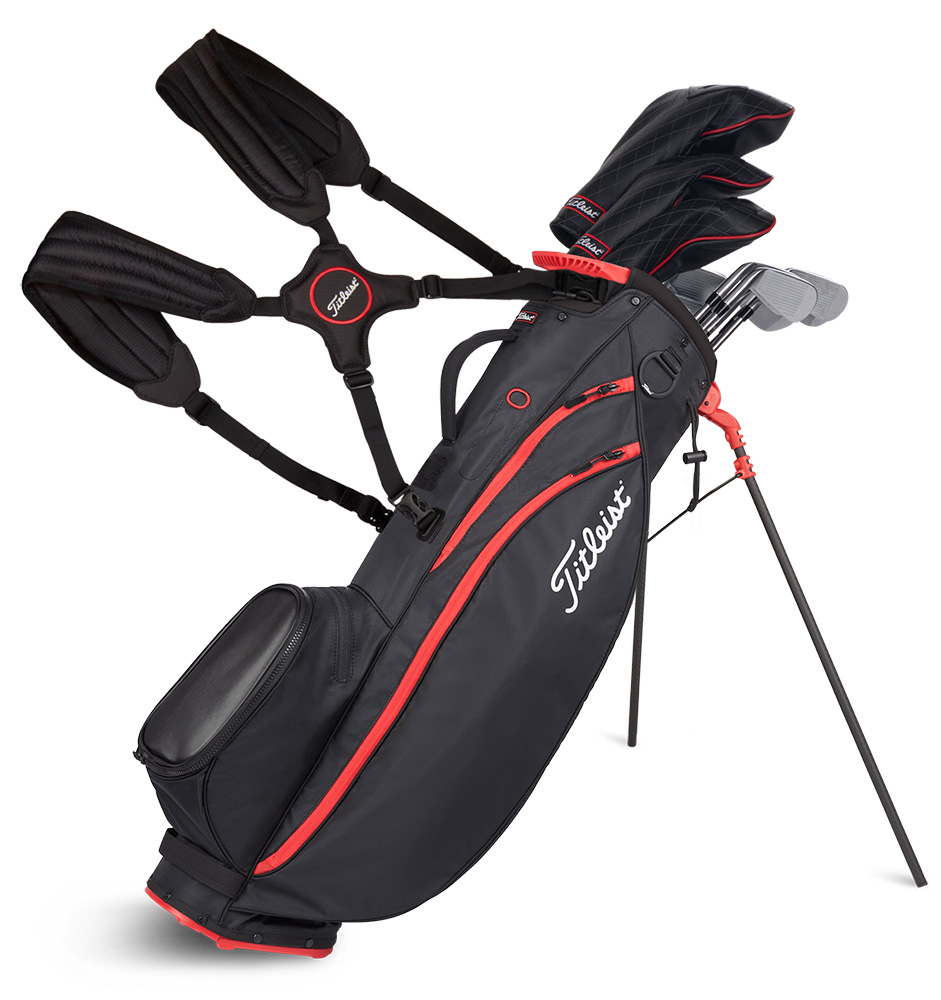 Titleist Golf Titleist Players Carbon S Stand Bag - Black/Black/Red - Image 2