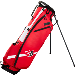 Wilson Golf Wilson QS Stand Bag - Red/White/Black