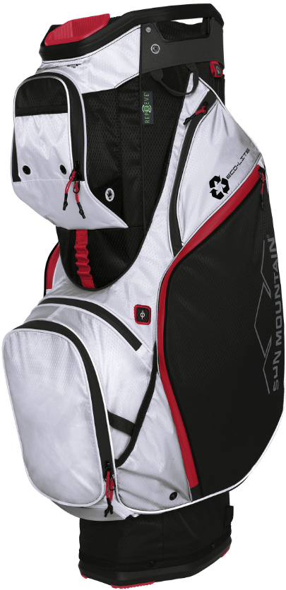 Sun Mountain Golf Sun Mountain Eco-Lite Cart Bag - Black/White/Red