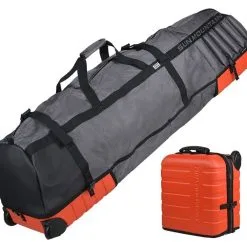 Sun Mountain Golf Sun Mountain KUBE Wheeled Golf Travel Cover -Inferno/Gunmetal