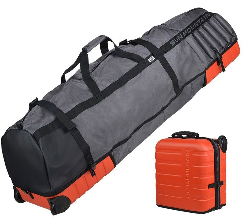 Sun Mountain Golf Sun Mountain KUBE Wheeled Golf Travel Cover -Inferno/Gunmetal