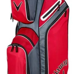 Callaway Golf X-Series Cart Bag -Red/Titanium/White